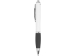 Ручка пластиковая шариковая CARREL с антибактериальным покрытием, белый/черный