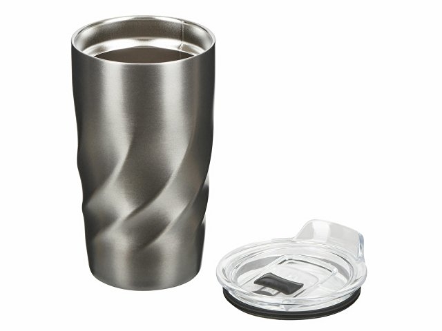Вакуумная термокружка с медной изоляцией «Calix», 400 мл, серый