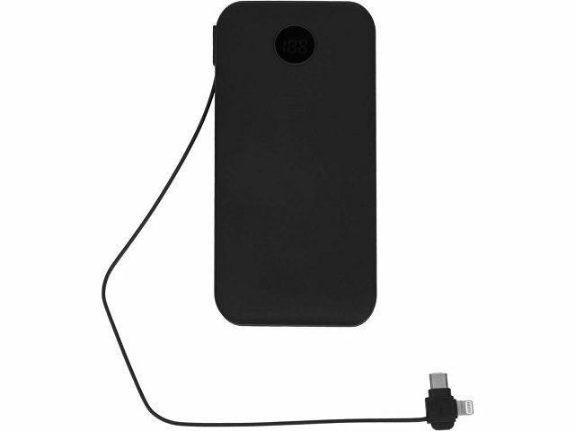 Внешний беспроводной аккумулятор с подсветкой лого «Astro», 10000 mAh, черный