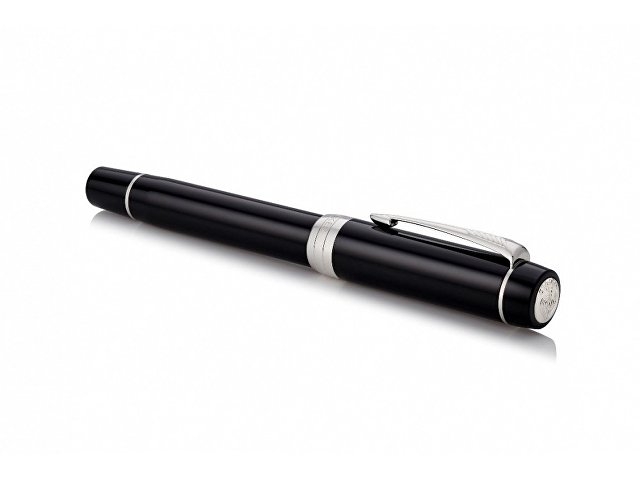 Перьевая ручка Parker Duofold Classic Black CT Centennial Fountain Pen, перо: F, цвет чернил: black, в подарочной упаковке.