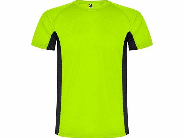 Спортивная футболка "Shanghai" детская, неоновый зеленый/черный