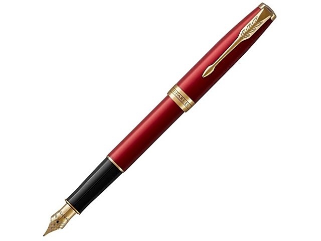 Перьевая ручка Parker Sonnet Red GT Intense, перо: F, цвет чернил: black, в подарочной упаковке