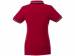 Женская футболка поло Fairfield с коротким рукавом с проклейкой, красный/темно-синий/белый