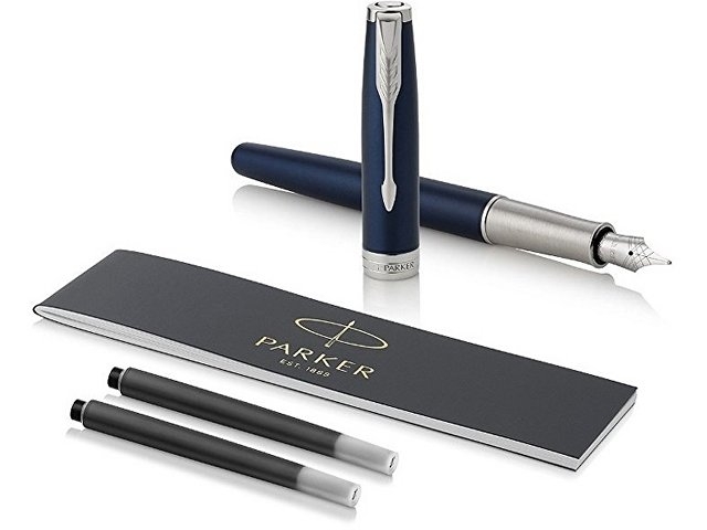 Перьевая ручка Parker Sonnet , Subtle Blue Lacquer CT стержень:Fblk