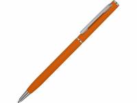 Ручка металлическая шариковая "Атриум" с покрытием софт-тач, оранжевый