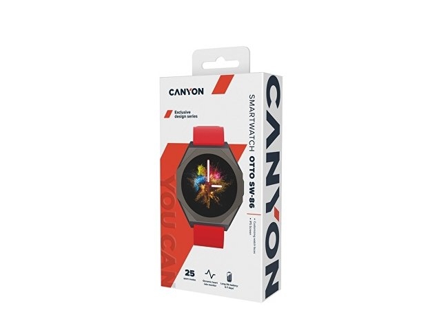 Смарт-часы CANYON «Otto» SW-86, красный
