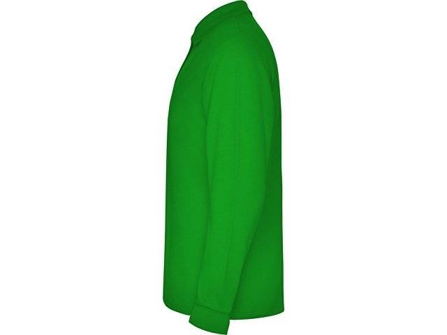Рубашка поло "Estrella" мужская с длинным рукавом, травянисто-зеленый