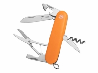Нож перочинный Stinger, 90 мм, 11 функций, материал рукояти: АБС-пластик (оранжевый)