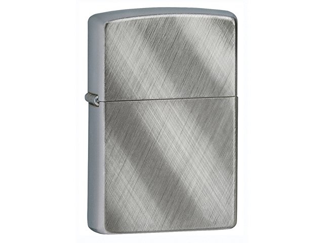 Зажигалка ZIPPO Classic с покрытием Brushed Chrome, латунь/сталь, серебристая, матовая, 38x13x57 мм