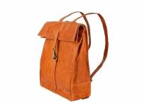 Рюкзак-сумка KLONDIKE DIGGER «Mara», натуральная кожа цвета коньяк, 32,5 x 36,5 x 11 см