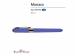 Ручка пластиковая шариковая «Monaco», 0,5мм, синие чернила, лиловый