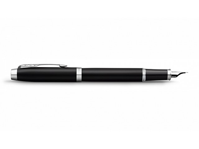 Перьевая ручка Parker IM Mat Black CT, перо: F, цвет чернил: blue, в подарочной упаковке.