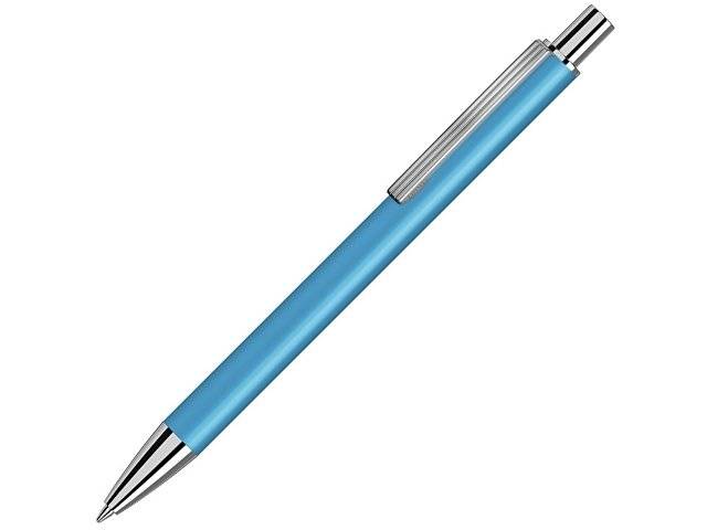 Металлическая автоматическая шариковая ручка "Groove", голубой