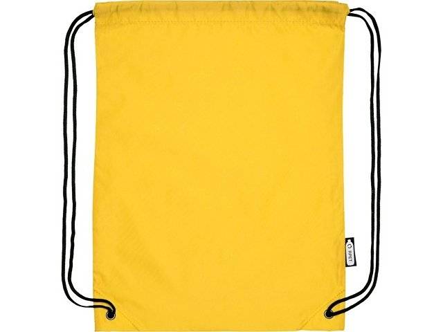 Рюкзак со шнурком Oriole из переработанного ПЭТ, желтый