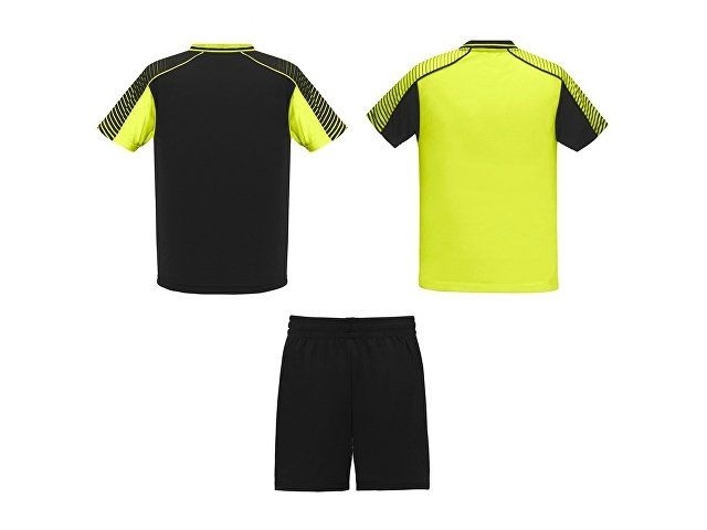 Спортивный костюм "Juve", неоновый желтый/черный