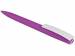 Ручка пластиковая soft-touch шариковая «Zorro», фиолетовый/белый