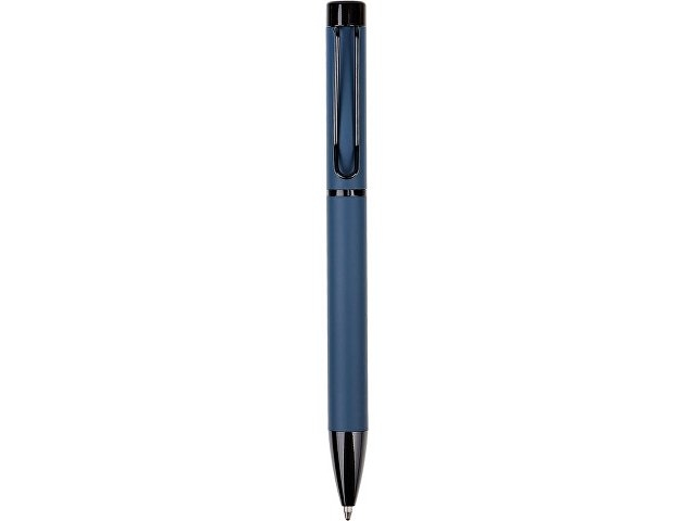 Металлическая шариковая ручка "Black Lama", софт-тач, темно-синий