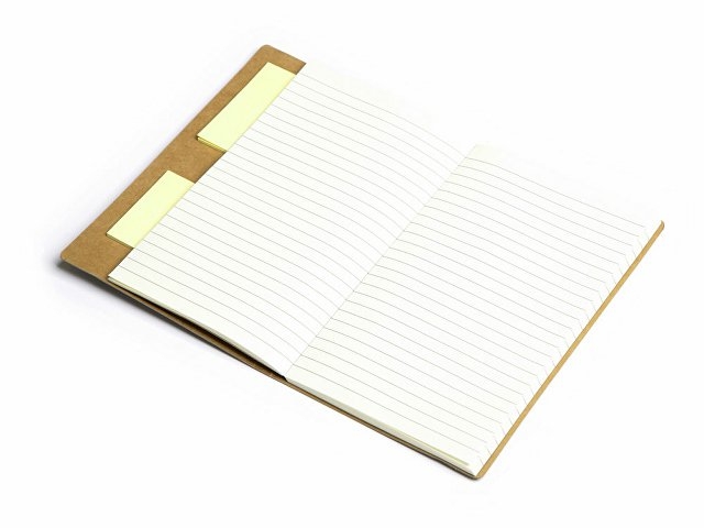 Блокнот с ручкой и набором стикеров А5 "Write and stick", серый