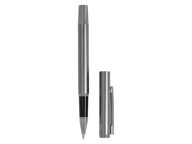 Ручка роллер из переработанного алюминия "Alloyink", серебристая