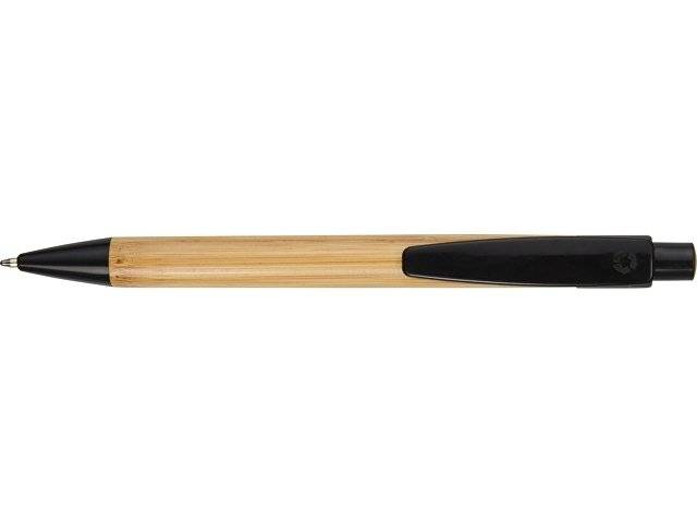 Ручка шариковая "Borneo" из бамбука, черный, черные чернила