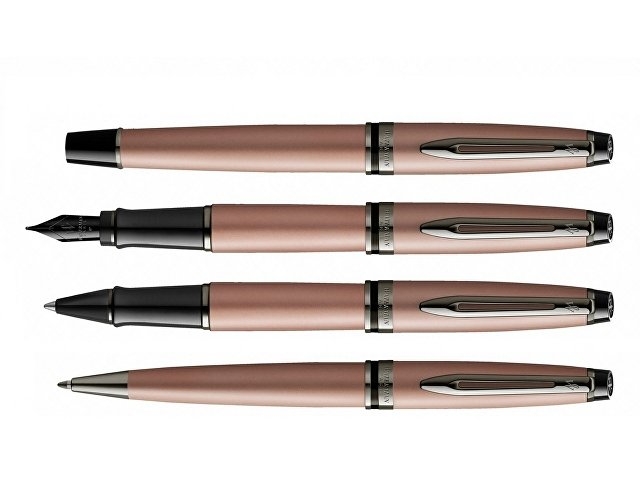 Ручка-роллер Waterman Expert Rose Gold F BLK в подарочной упаковке