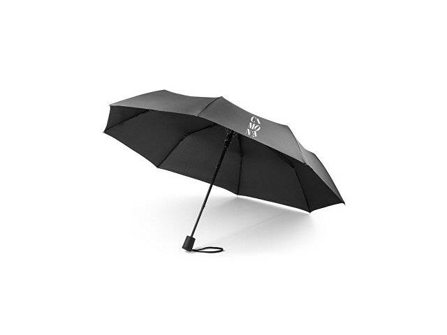 CIMONE. Складной зонт из rPET, черный