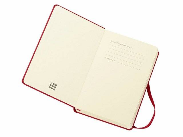 Ежедневник Moleskine Classic (2022), Pocket (9х14), красный, твердая обложка