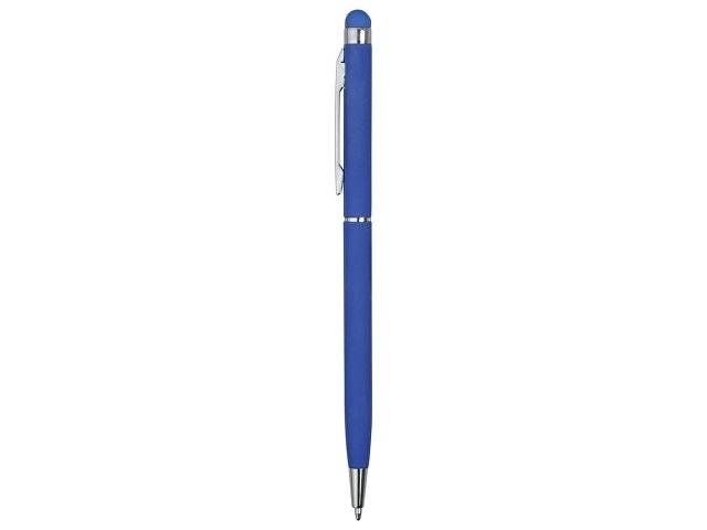 Ручка-стилус шариковая "Jucy Soft" с покрытием soft touch, синий