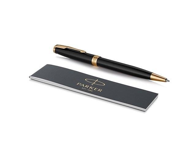 Ручка шариковая «Parker Sonnet Core Black Lacquer GT», черный/золотистый