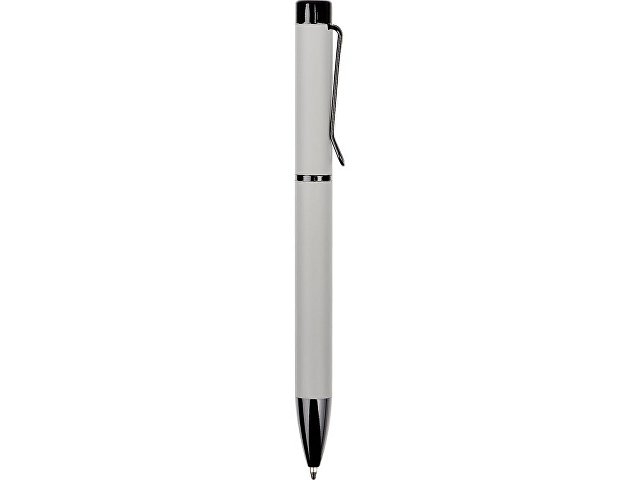 Металлическая шариковая ручка "Black Lama", софт-тач, серый