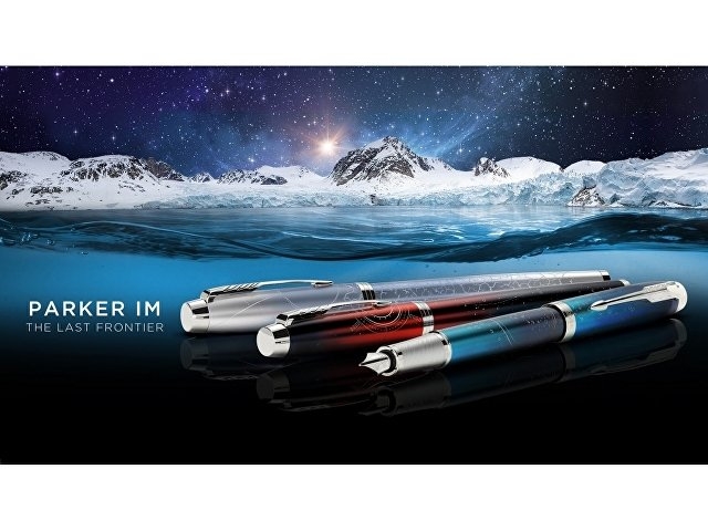 Ручка-роллер Parker IM Royal SE The Last Frontier Space CT, стержень: F, цвет чернил: black, в подарочной упаковке.