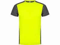 Спортивная футболка "Zolder" мужская, неоновый желтый/черный меланж