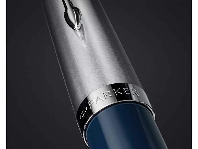 Шариковая ручка Parker 51 CORE MIDNIGHT BLUE CT, стержень: M, цвет чернил: black, в подарочной упаковке.