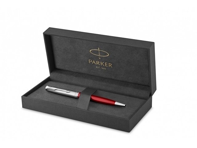 Шариковая ручка Parker Sonnet Entry Point Red Steel CT, стержень: M, цвет чернил: black , в подарочной упаковке