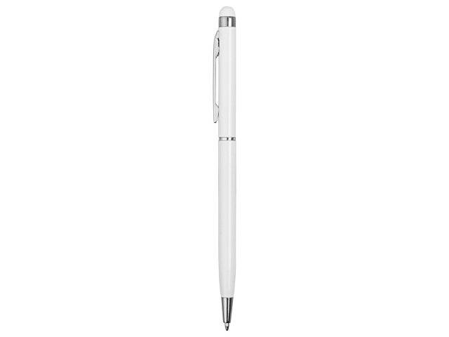 Ручка-стилус металлическая шариковая "Jucy", белый
