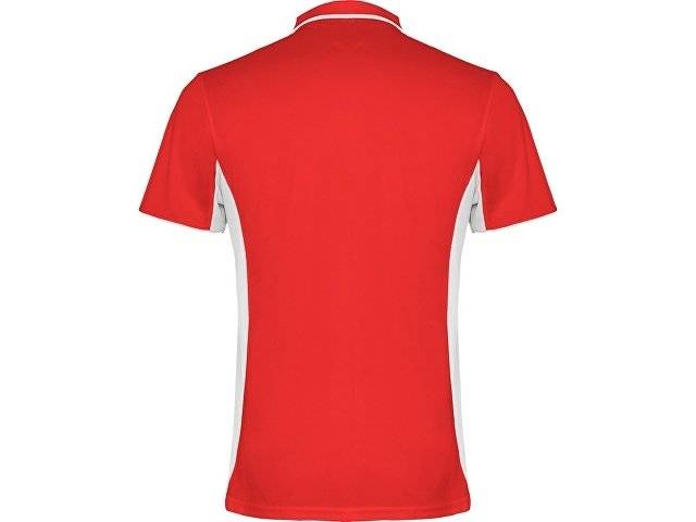 Рубашка поло "Montmelo" мужская с длинным рукавом, красный/белый