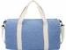 Спортивная сумка из переработанного хлопка и полиэстера плотностью 210 г/м2 Pheebs, синий/натуральный