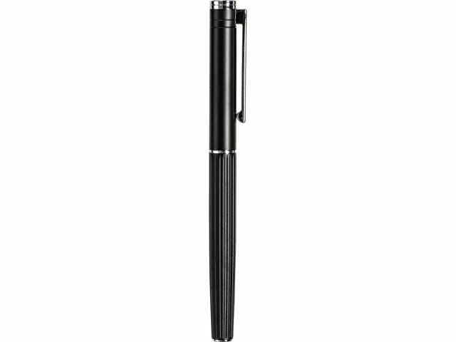 Металлическая ручка-роллер с анодированным слоем "Monarch", черная