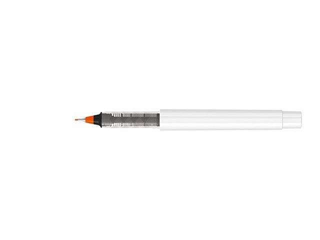 Капиллярная ручка в корпусе из переработанного материала rPET "RECYCLED PET PEN PRO FL», белый с оранжевым