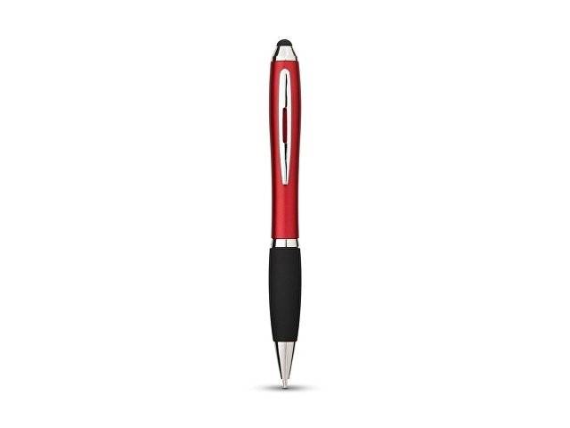 Ручка-стилус шариковая "Nash" со стилусом, красный, черные чернила