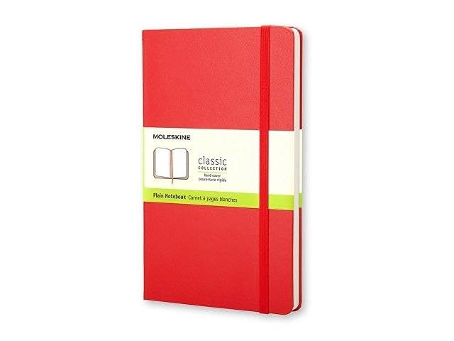 Записная книжка Moleskine Classic (нелинованный) в твердой обложке, Large (13х21см), красный