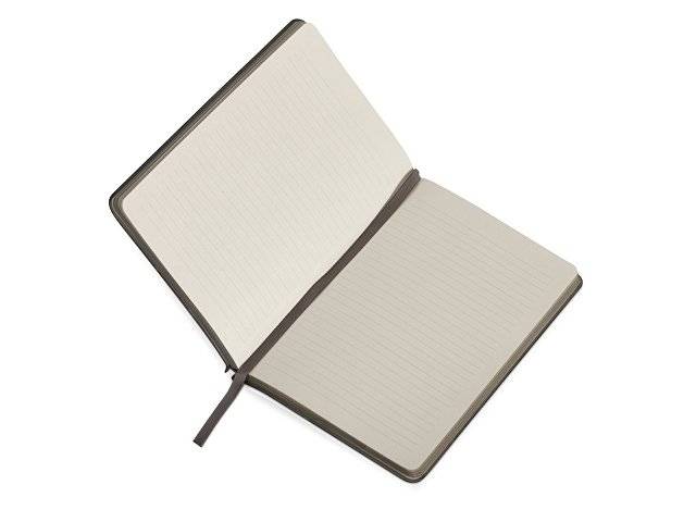 Блокнот «Notepeno» 130x205 мм с тонированными линованными страницами, серый