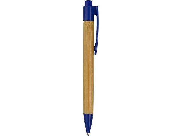 Ручка шариковая "Borneo" из бамбука, синий, черные чернила
