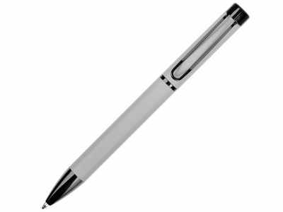 Металлическая шариковая ручка "Black Lama", софт-тач, серый