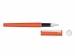 Ручка металлическая роллер «Brush R GUM» soft-touch с зеркальной гравировкой, оранжевый