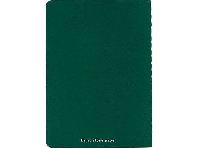Карманная записная книжка-блокнот с мягкой обложкой Karst формата A6, листы без линования, темно-зе