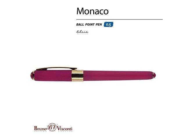 Ручка пластиковая шариковая «Monaco», 0,5мм, синие чернила, пурпурный