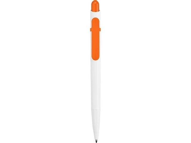 Ручка шариковая "Этюд", белый/оранжевый
