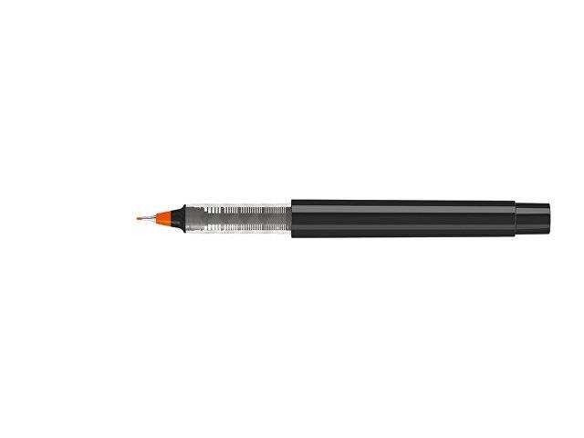 Капиллярная ручка в корпусе из переработанного материала rPET "RECYCLED PET PEN PRO FL», черный с оранжевым