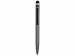 Ручка-стилус металлическая шариковая «Poke», серый/черный